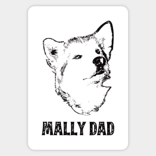 Mally Dad Alaskan Malamute Sticker